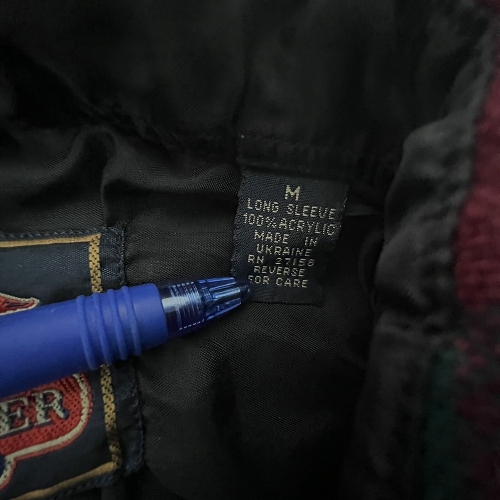 BackPacker Sportswear Red Blue Medium Plaid Flannel Shirt - Picture 6 of 8